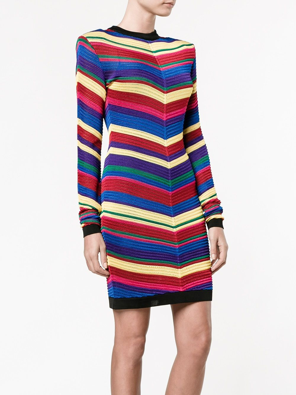 chevron knit dress - 3