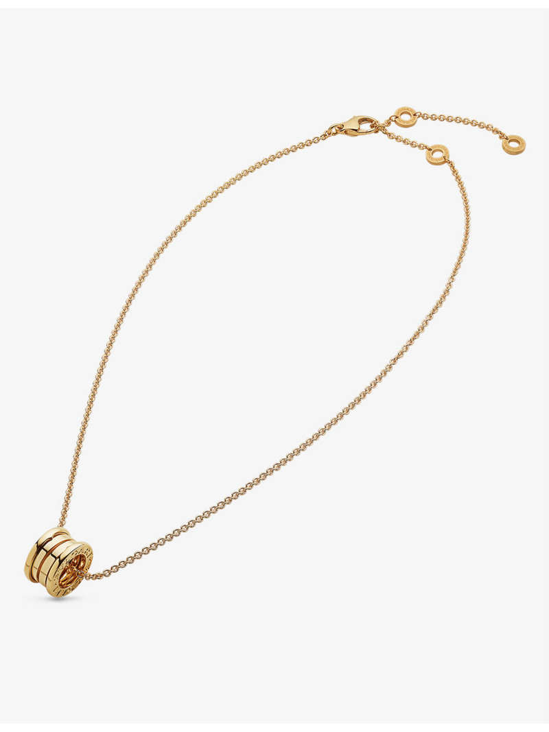 BVLGARI B.zero1 18ct yellow-gold pendant necklace outlook