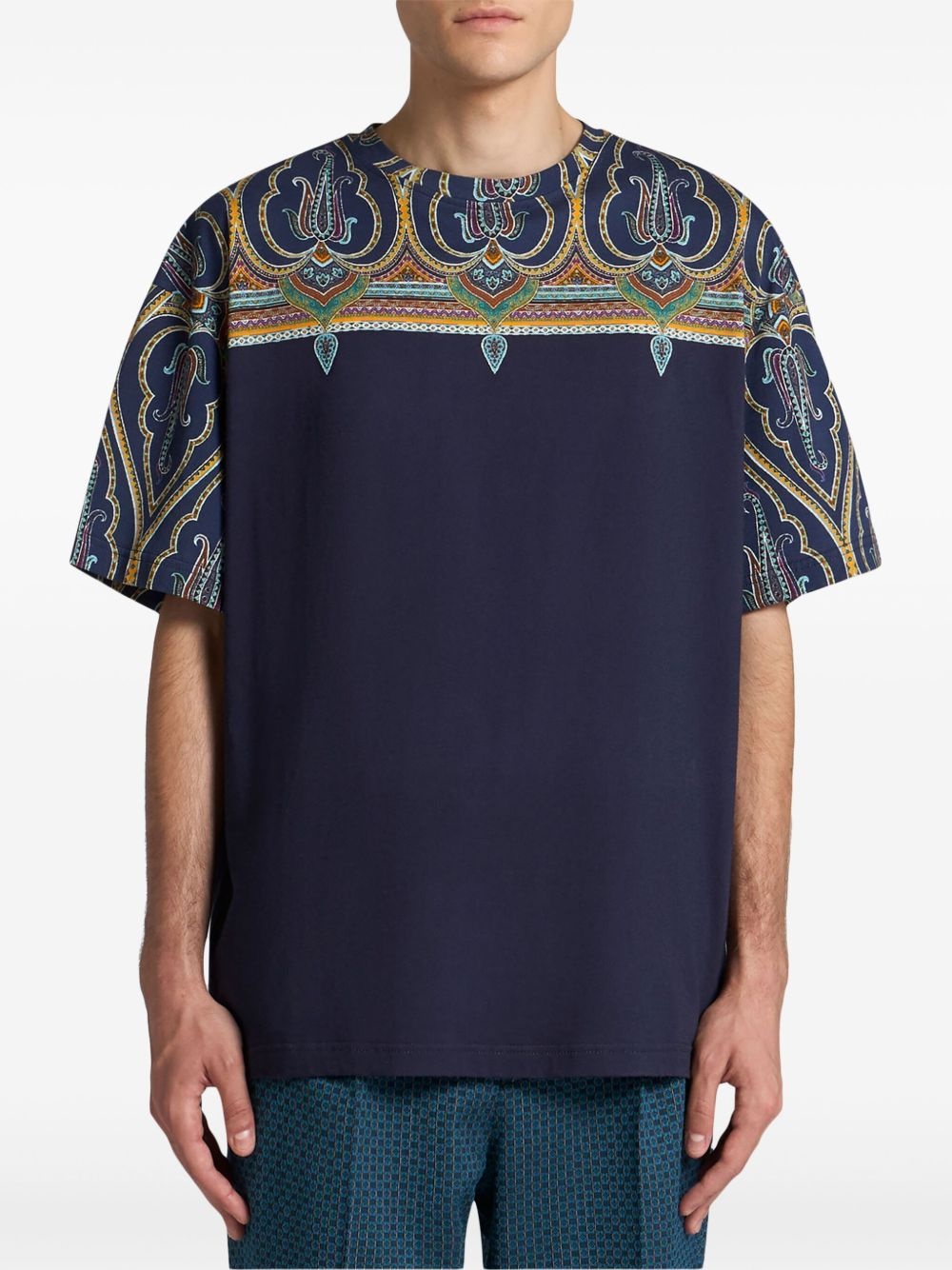 paisley-print T-shirt - 2