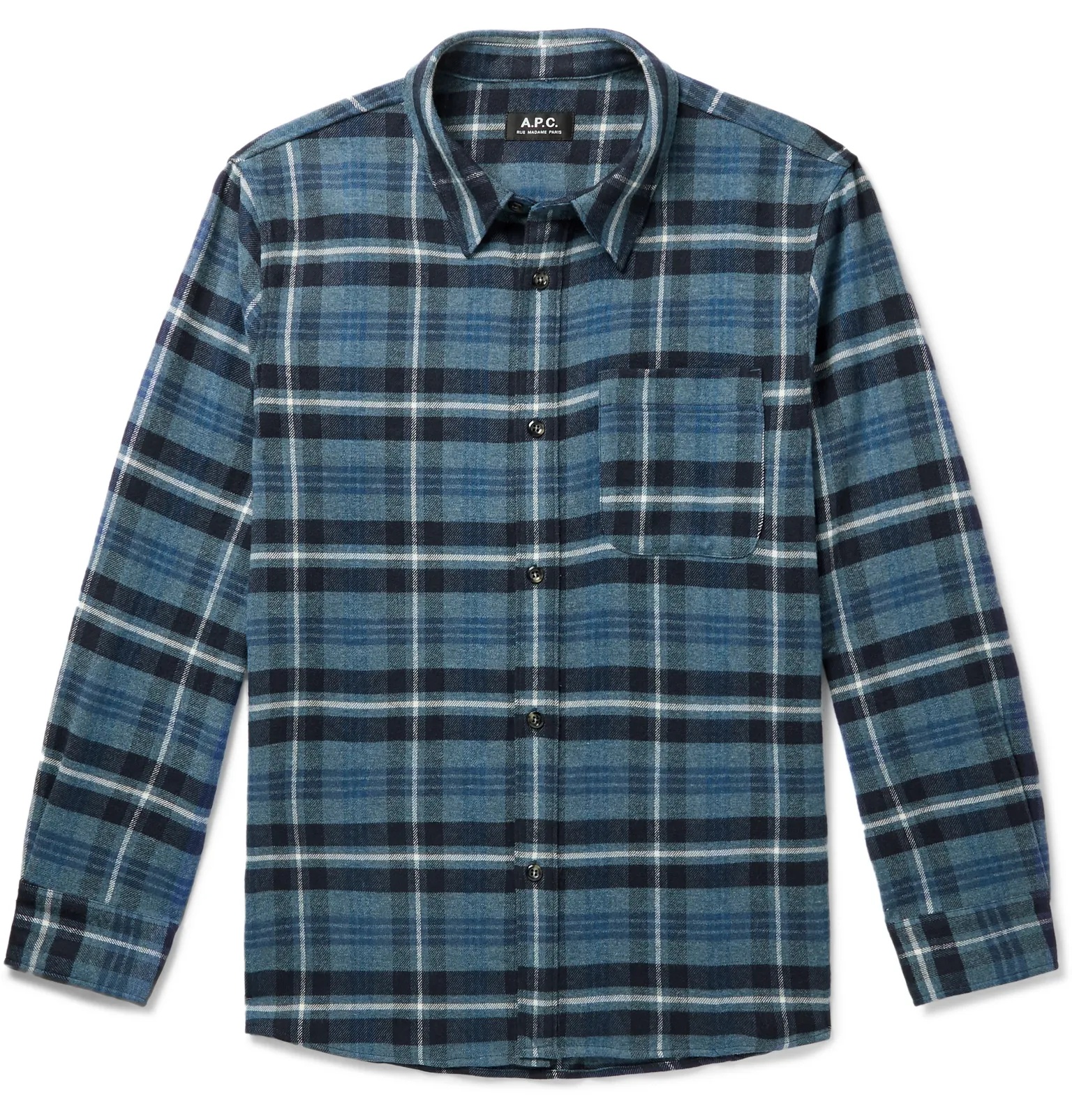 Trek Checked Brushed-Flannel Overshirt - 1