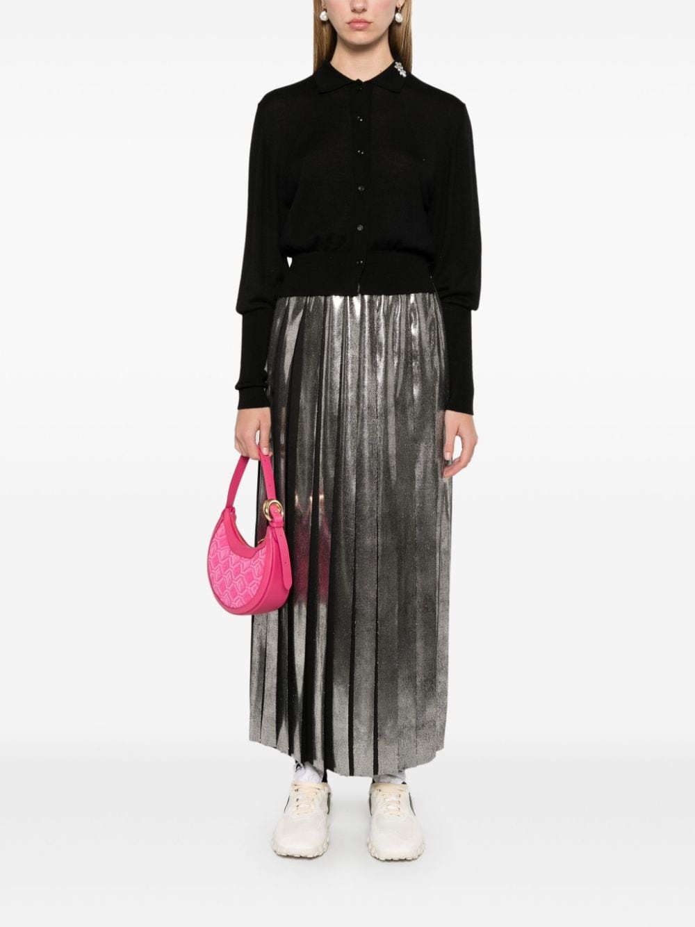 pleated midi skirt - 2