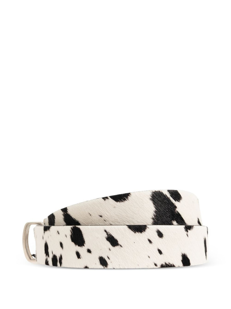 REPRESENT cow print buckle belt outlook