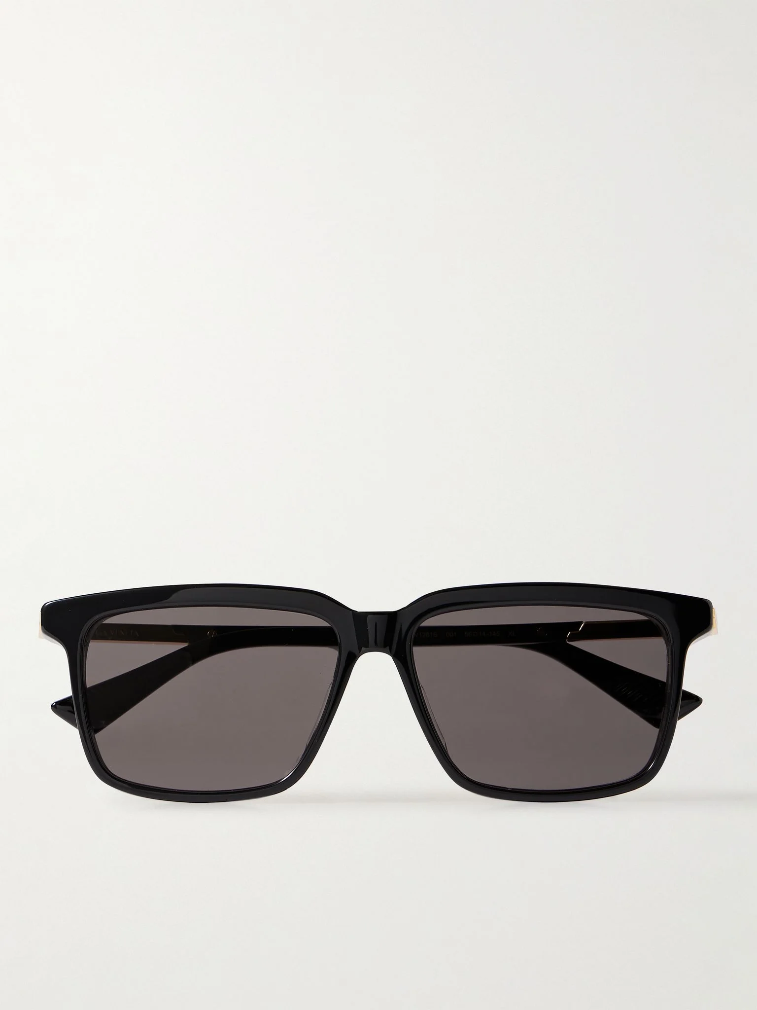 Square-Frame Acetate Sunglasses Black - 1