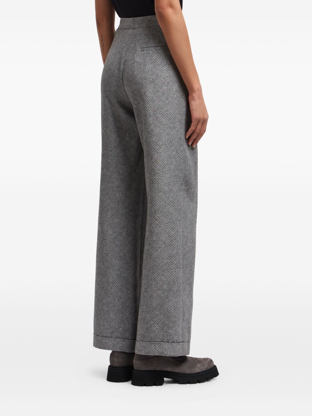 herringbone trousers - 4