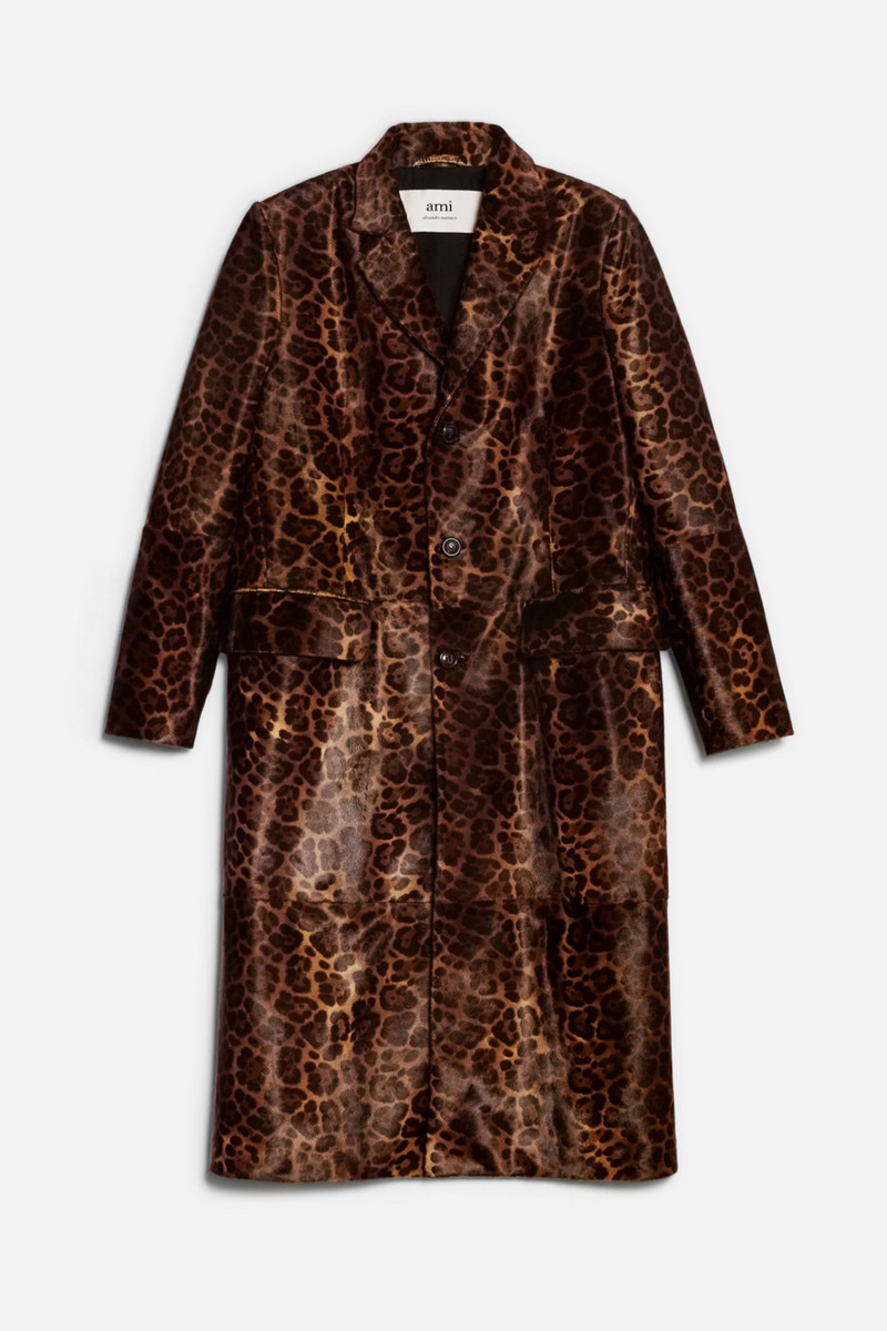 Three Buttons Leather Coat 6