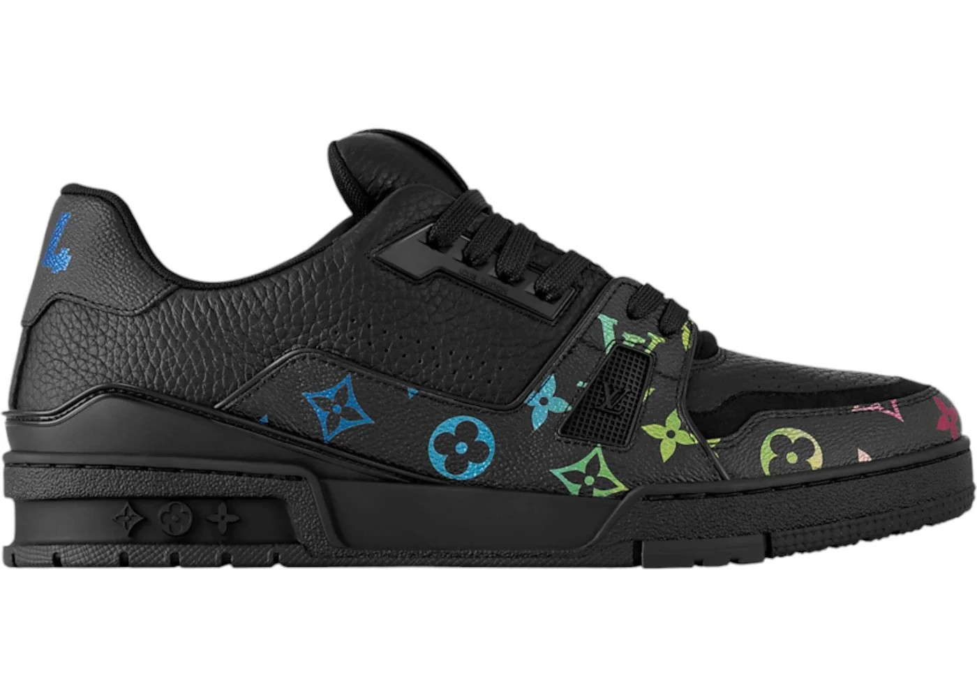 Louis Vuitton Lv Trainer Monogramm Black Multi - 1