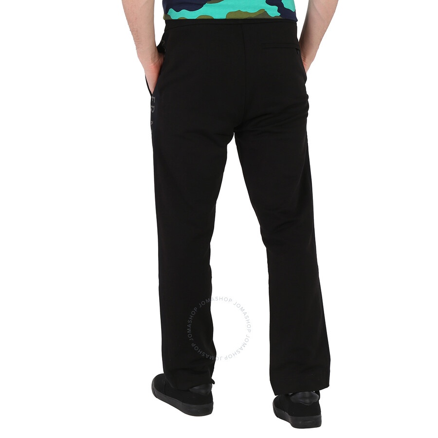 Moncler Men's Black Logo-Print Track Pants - 6