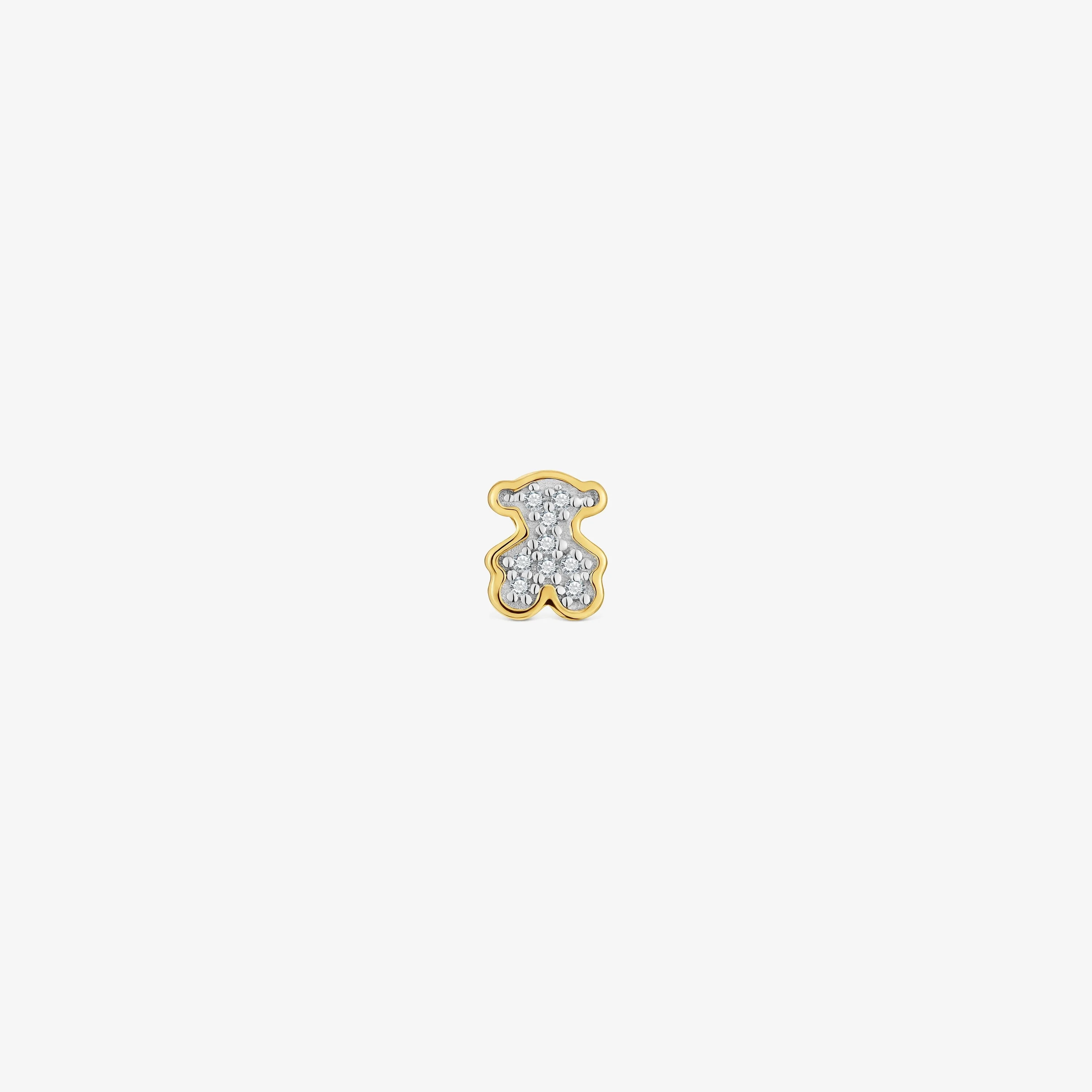 Small 18K gold vermeil bear Pendant with and diamonds TOUS 1950 - 1