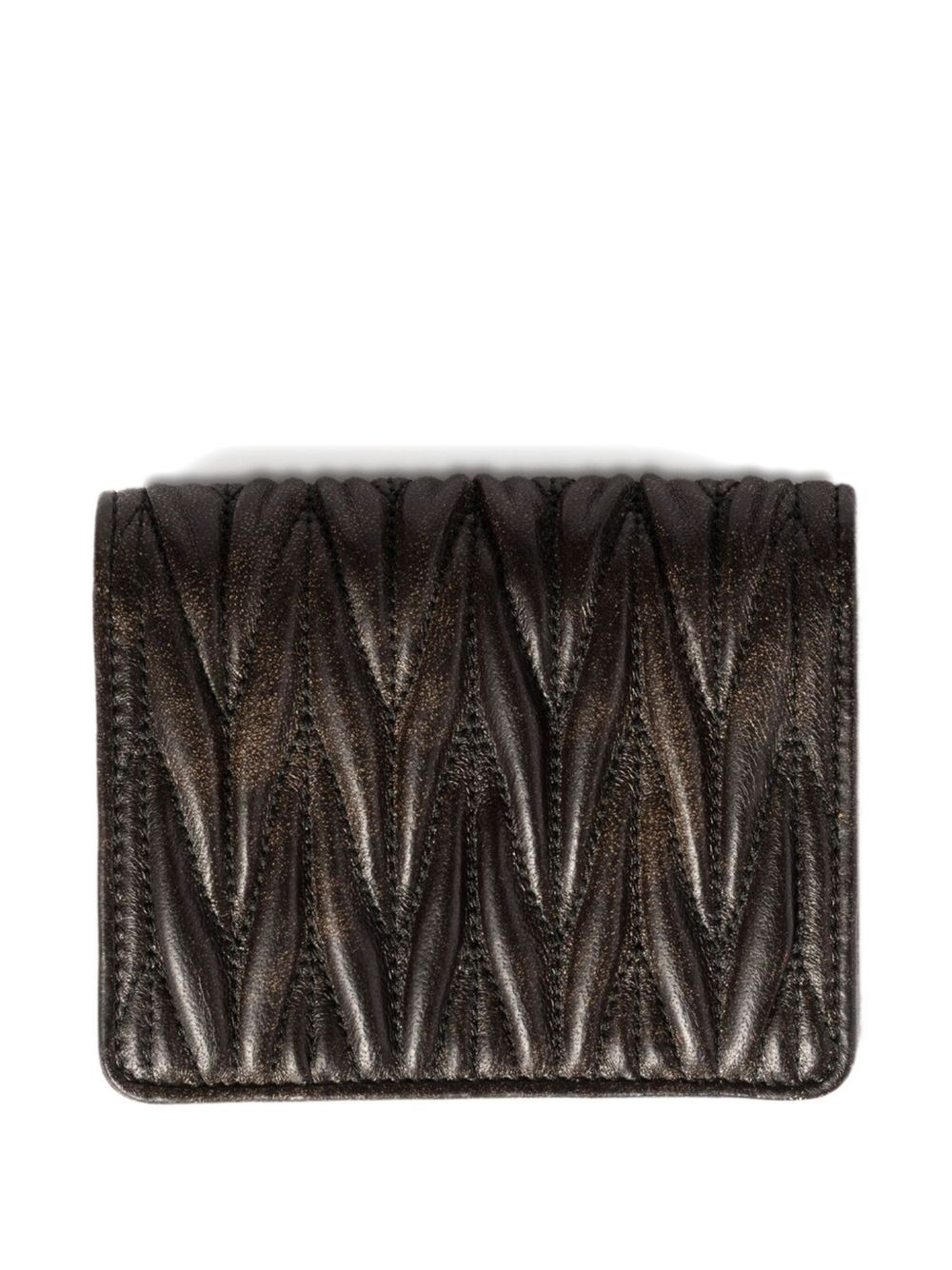 matelassé leather wallet - 2