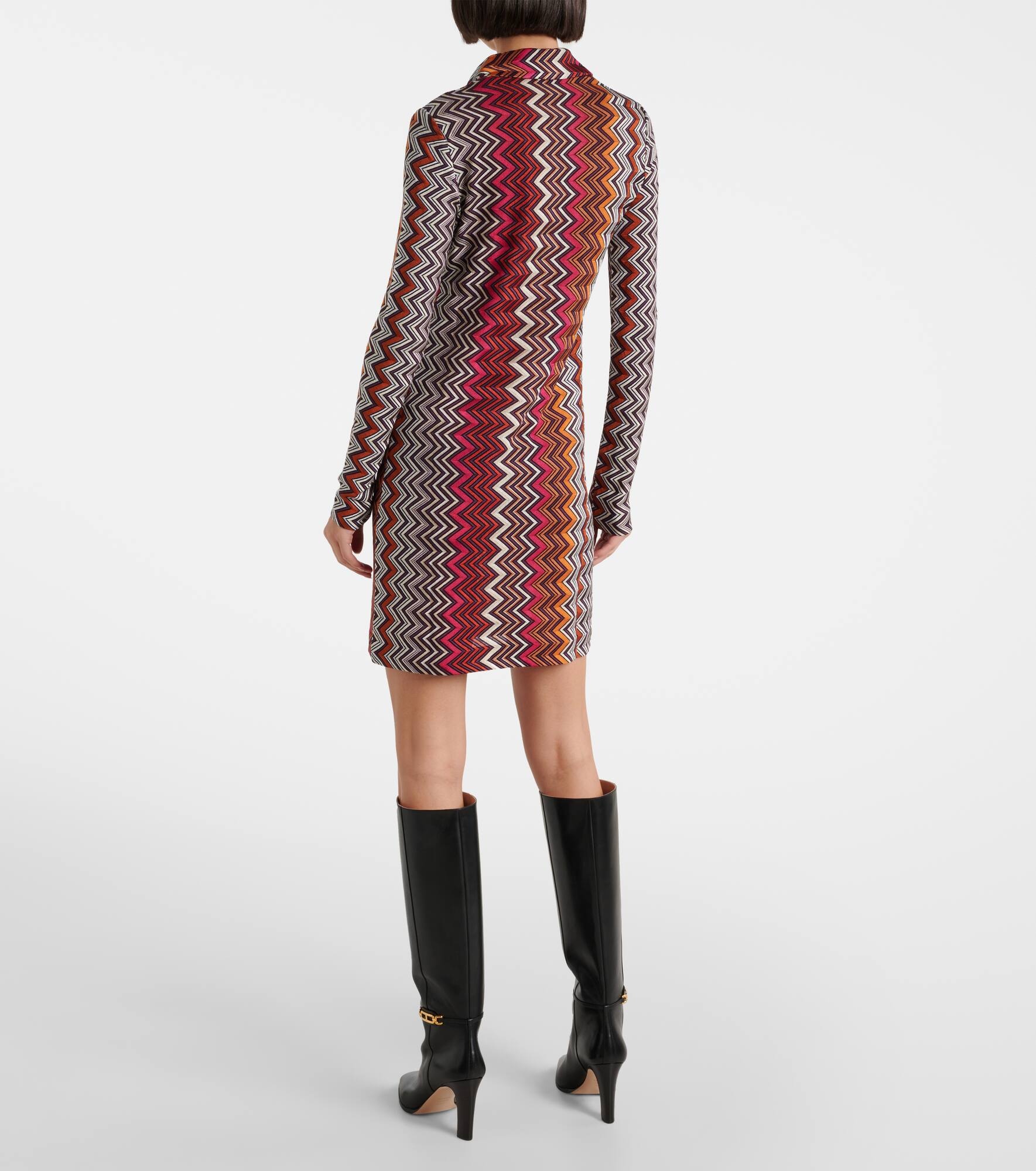 Zigzag shirt dress - 3
