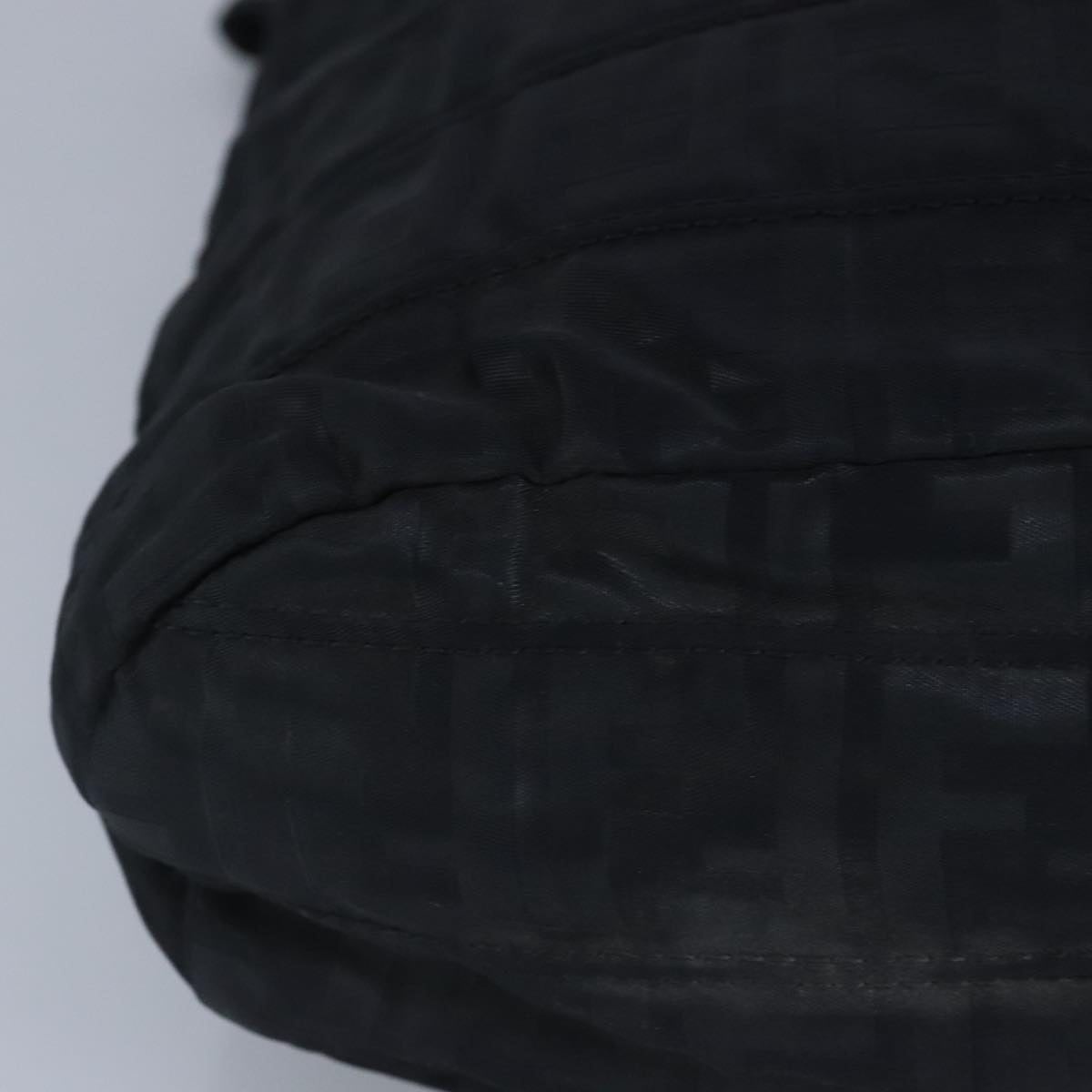 FENDI Zucca Canvas Hand Bag Black - 9