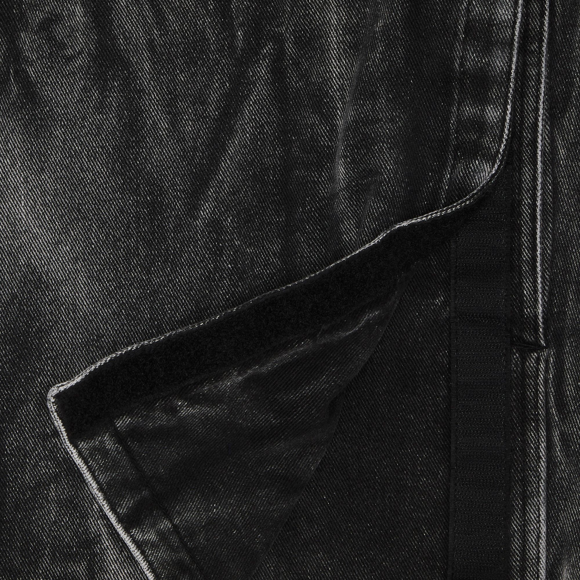 Y/Project Velcro Denim Jacket 'Black Vertical Whiskers' - 3