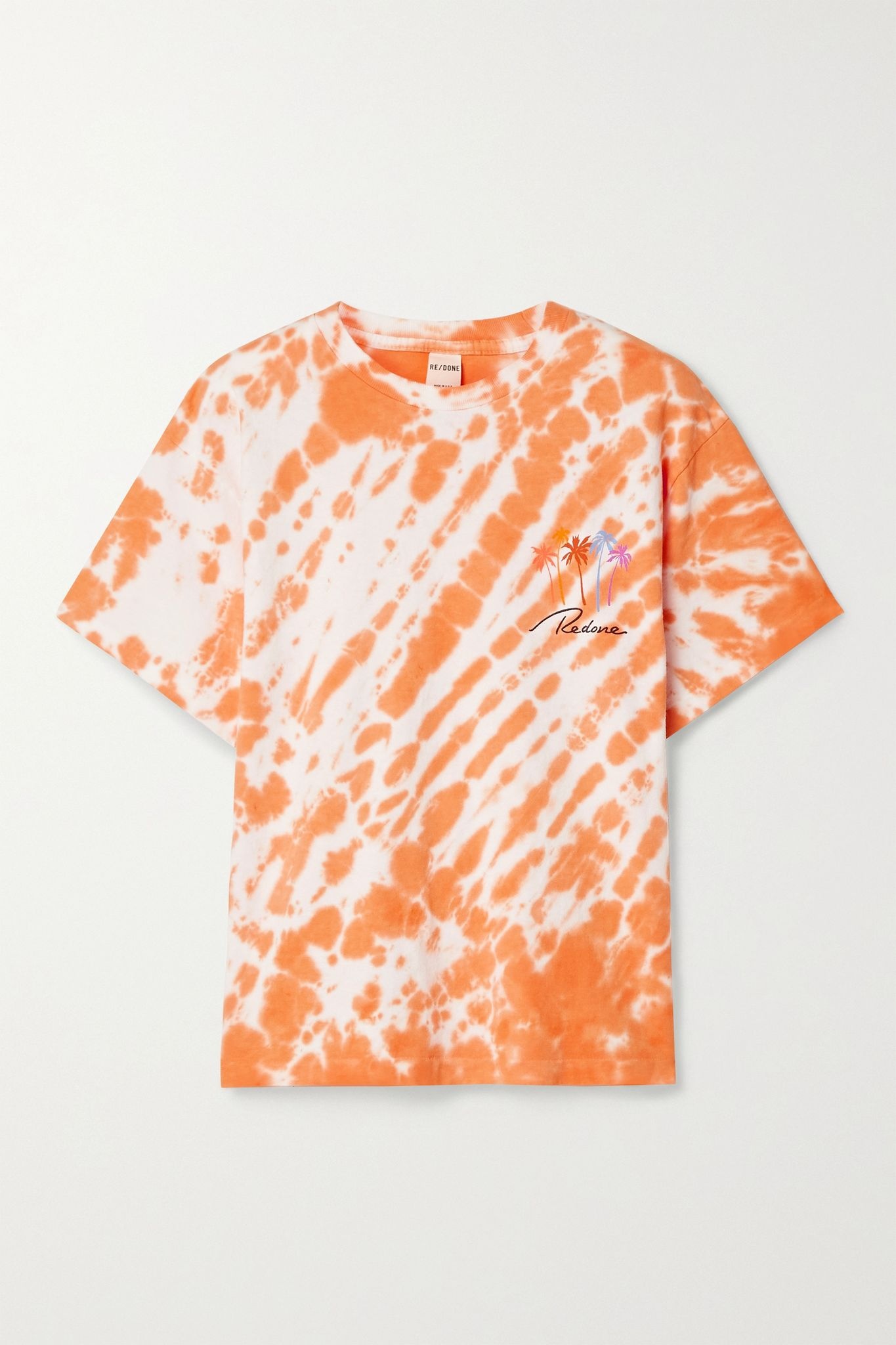 90s printed tie-dyed cotton-jersey T-shirt - 1