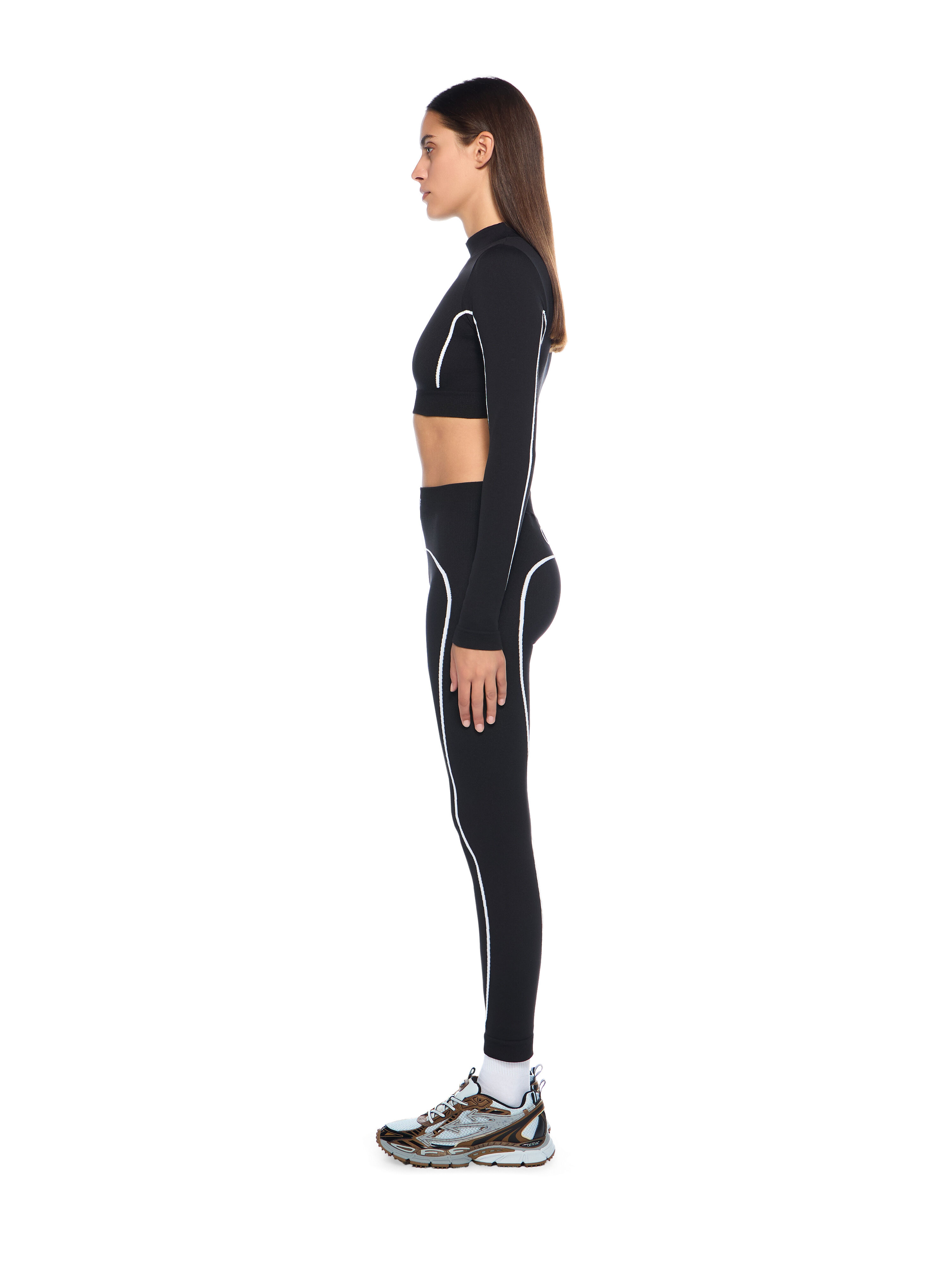 Off Stamp Seamless Crop Top - 3