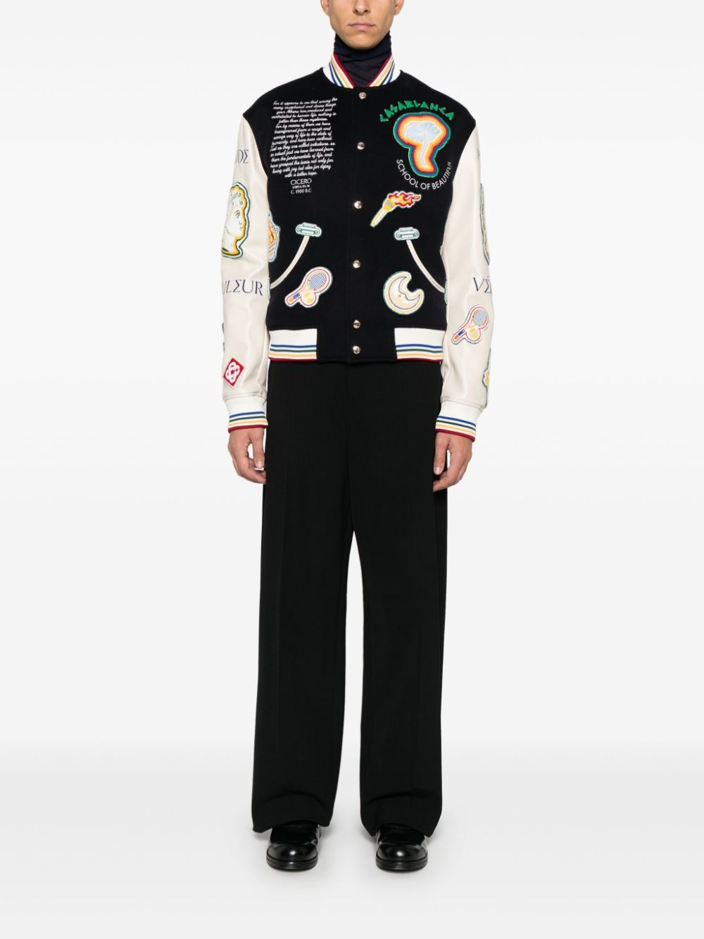 Chenille Patchwork bomber jacket - 2