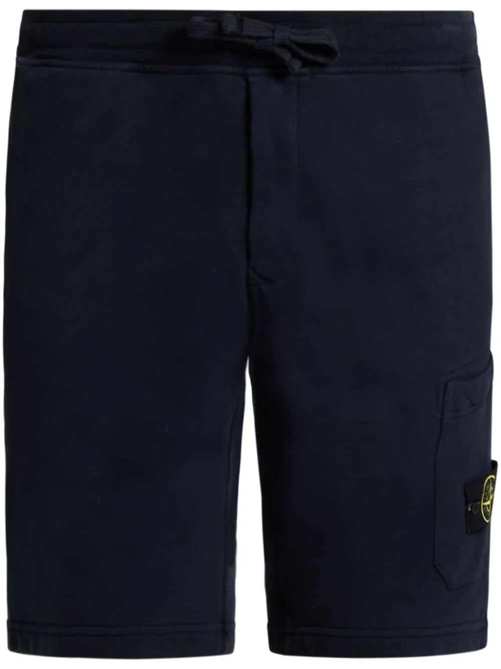 Compass logo-patch cotton track shorts - 1