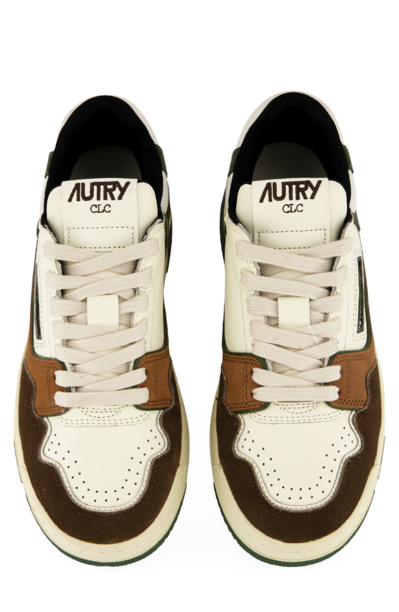 AUTRY CLC Low Sneaker in Brown/Green at Nordstrom - 4