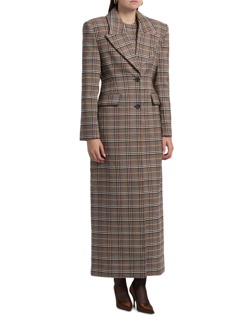 Women's Sandrine Plaid Coat - Brown Multi 4