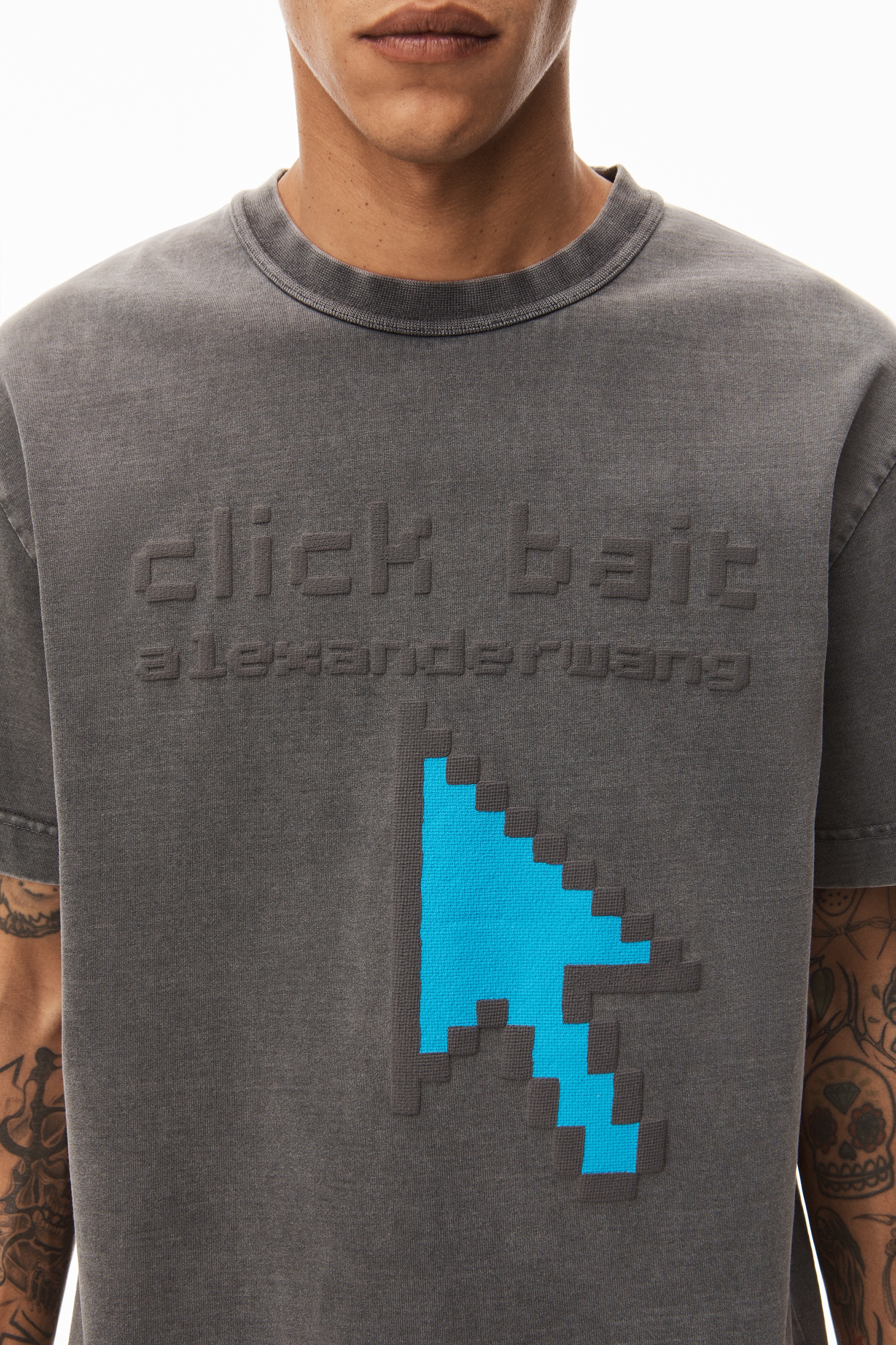 CLICKBAIT GRAPHIC TEE IN COMPACT JERSEY - 5