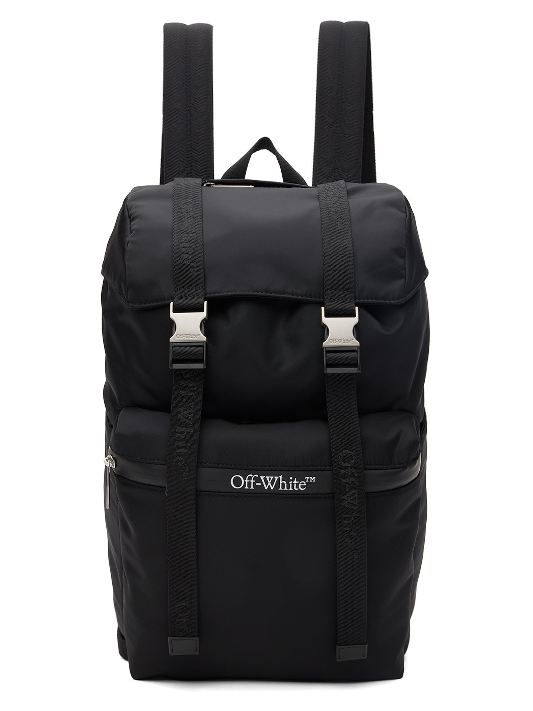 Black Outdoor Flap Backpack - 1