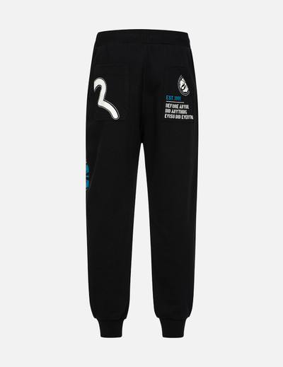 EVISU HAND-STITCHED AND MULTI-PRINT RELAX FIT SWEATPANTS outlook