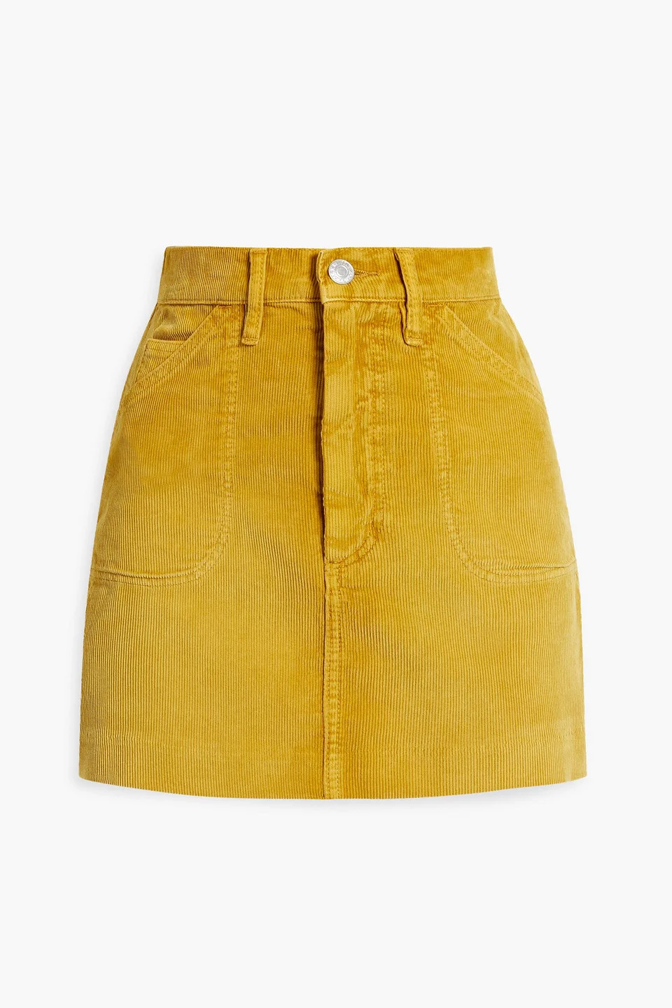 70s cotton-corduroy mini skirt - 1