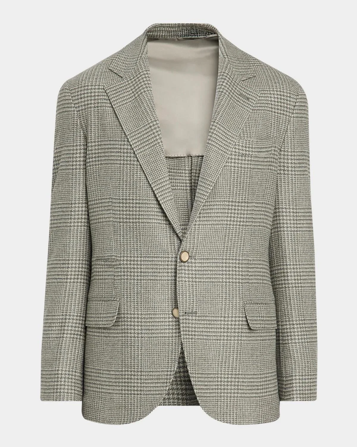 Men's Glen Plaid Single-Breasted Sport Coat - 1
