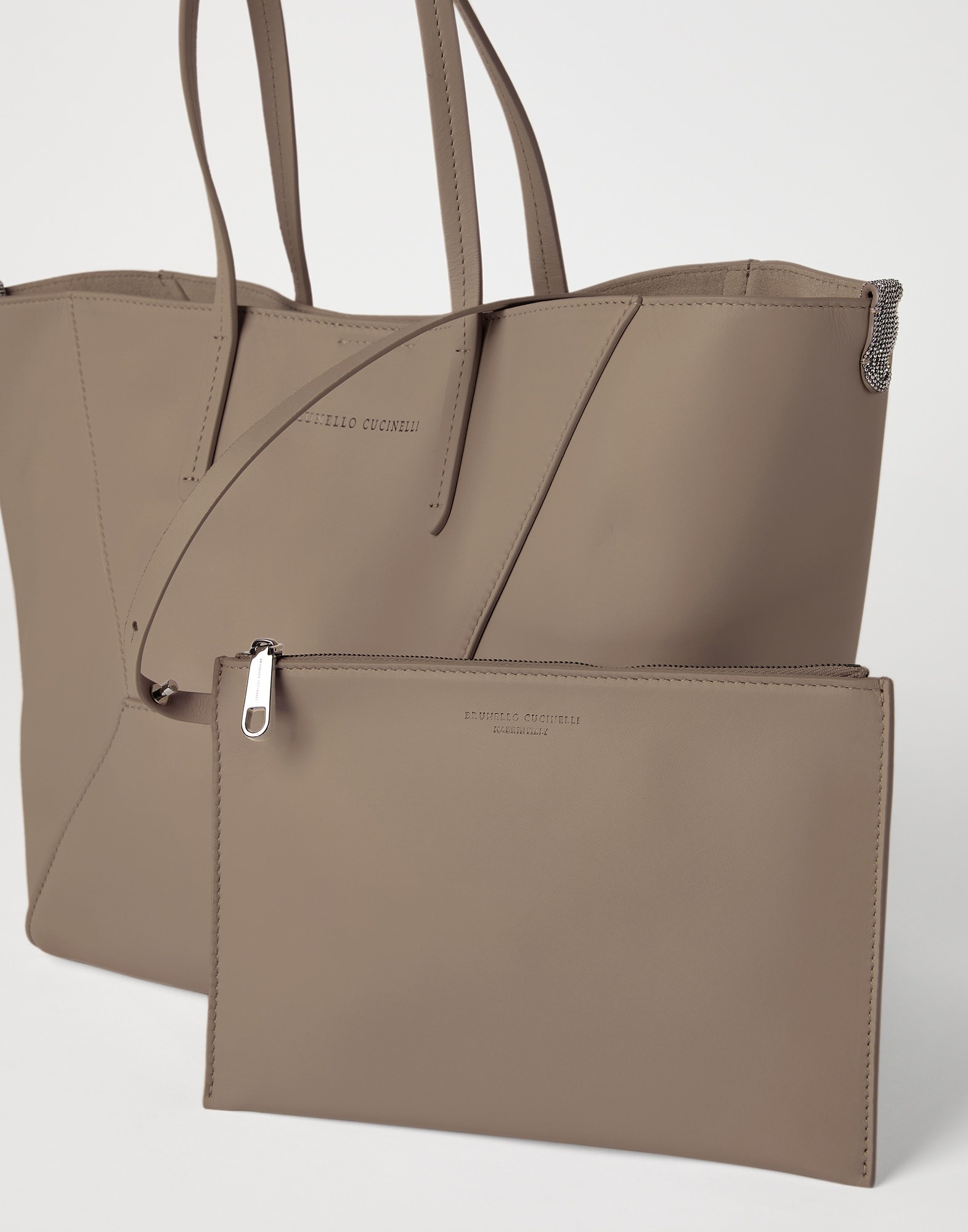 BC Duo bag in calfskin with monili - 5