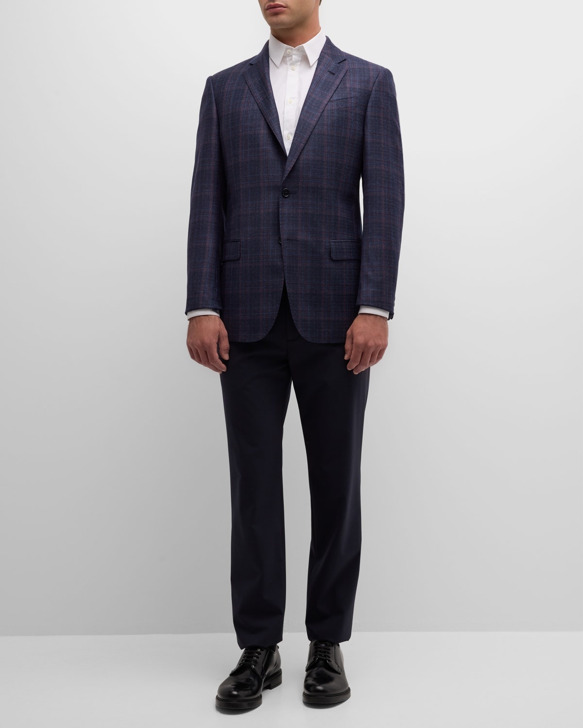 Men's Plaid Sport Coat - 3