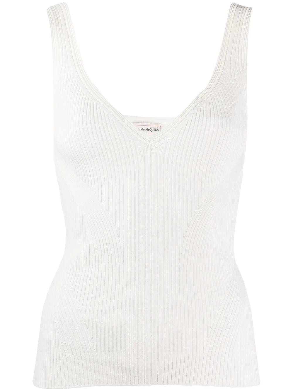 rib-knit tank top - 1