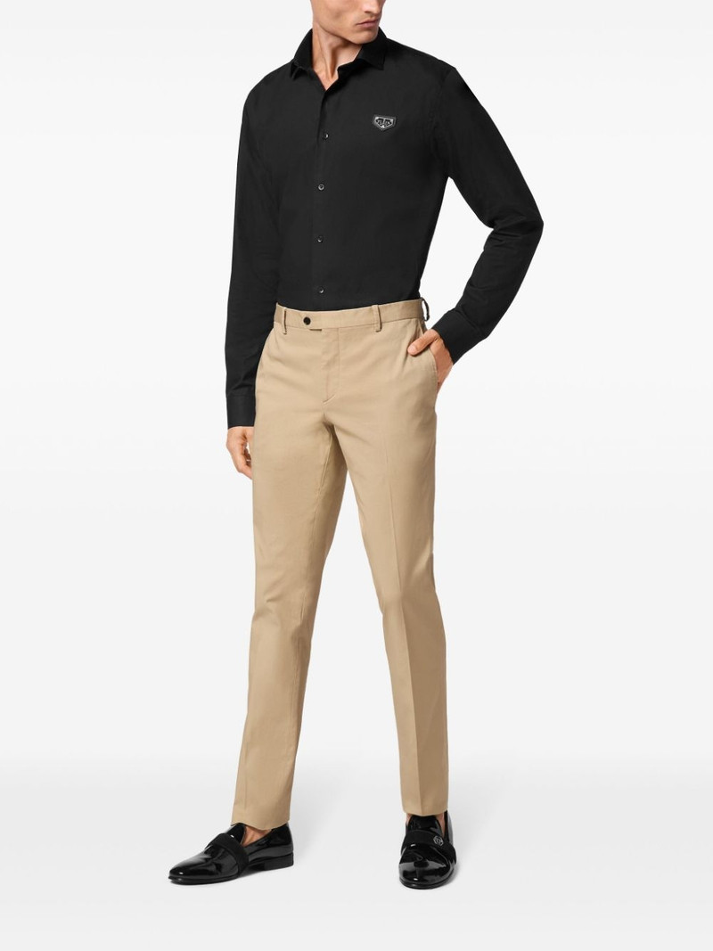 PHILIPP PLEIN mid-rise slim-fit chinos outlook