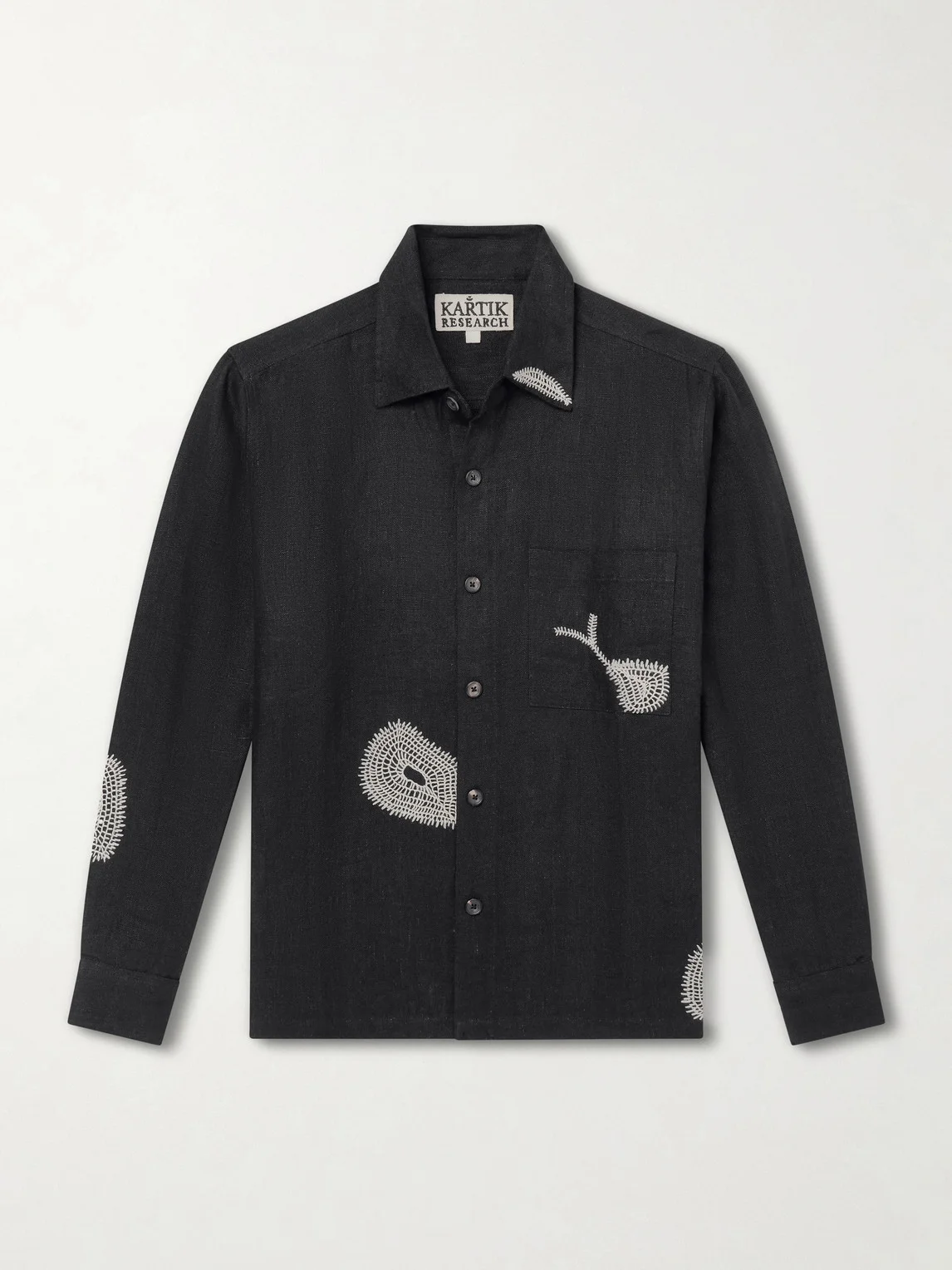 Repair Embroidered Linen Shirt - 1