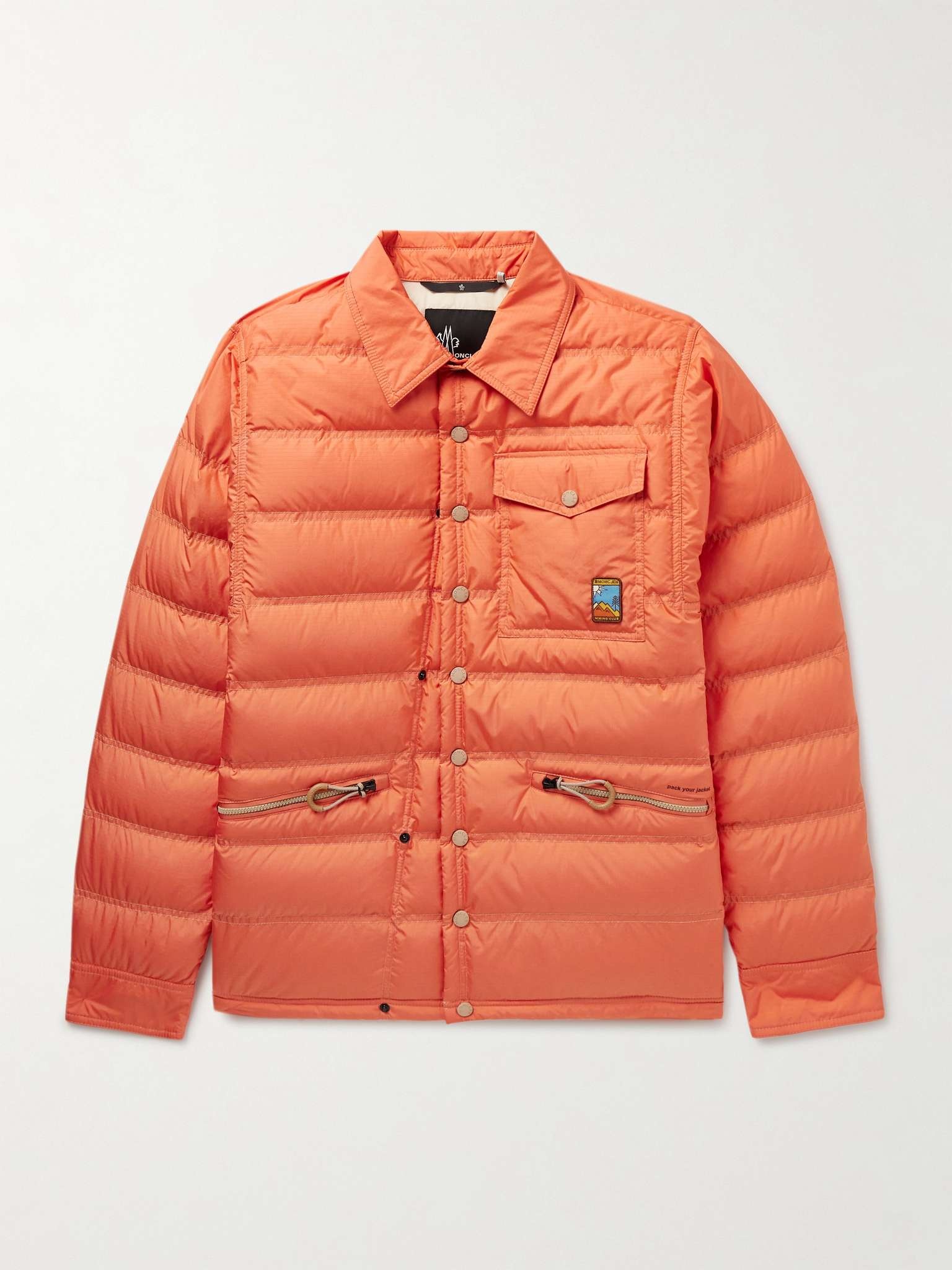 Lavachey Logo-Appliquéd Quilted Ripstop Down Jacket - 1