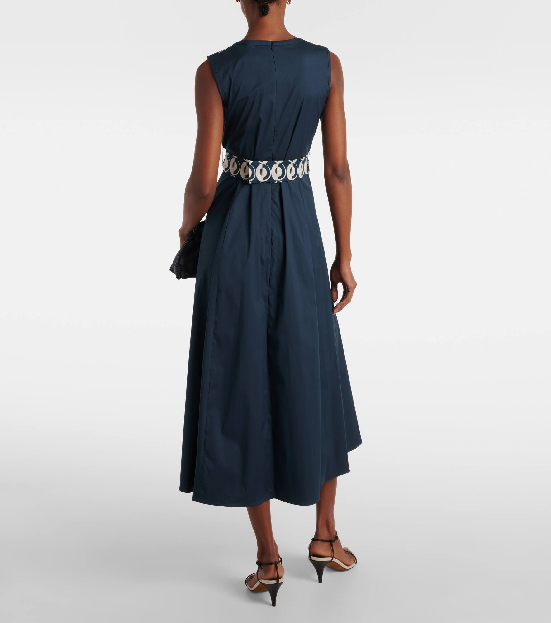 Preston cotton-blend poplin midi dress - 3