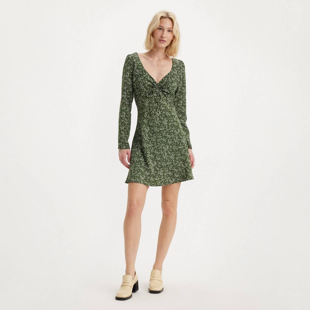 MANA LONG SLEEVE MINI DRESS - 1