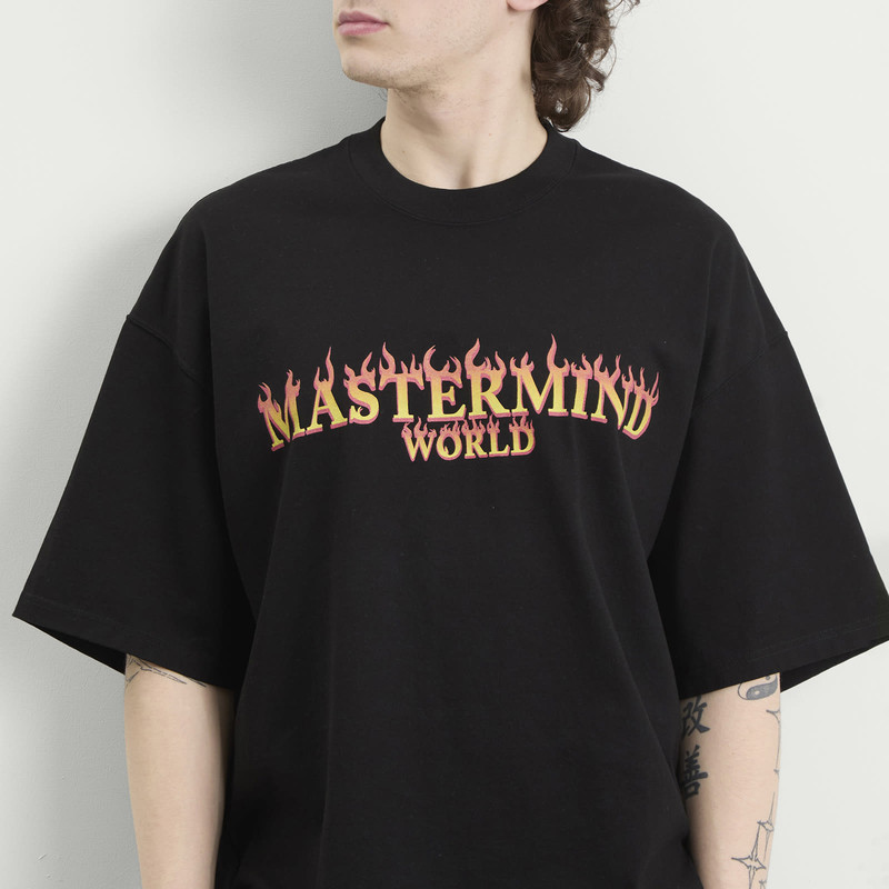 MASTERMIND WORLD MASTERMIND WORLD Skull On Fire Short Sleeve T-Shirt outlook
