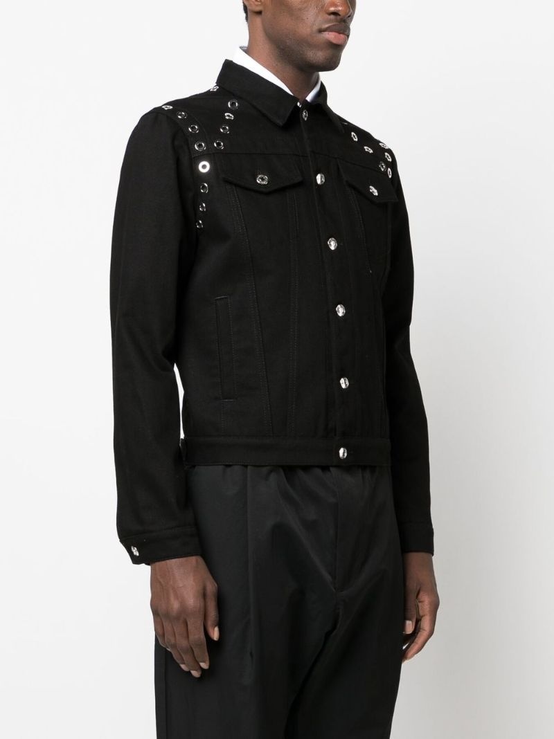 studded denim jacket - 3