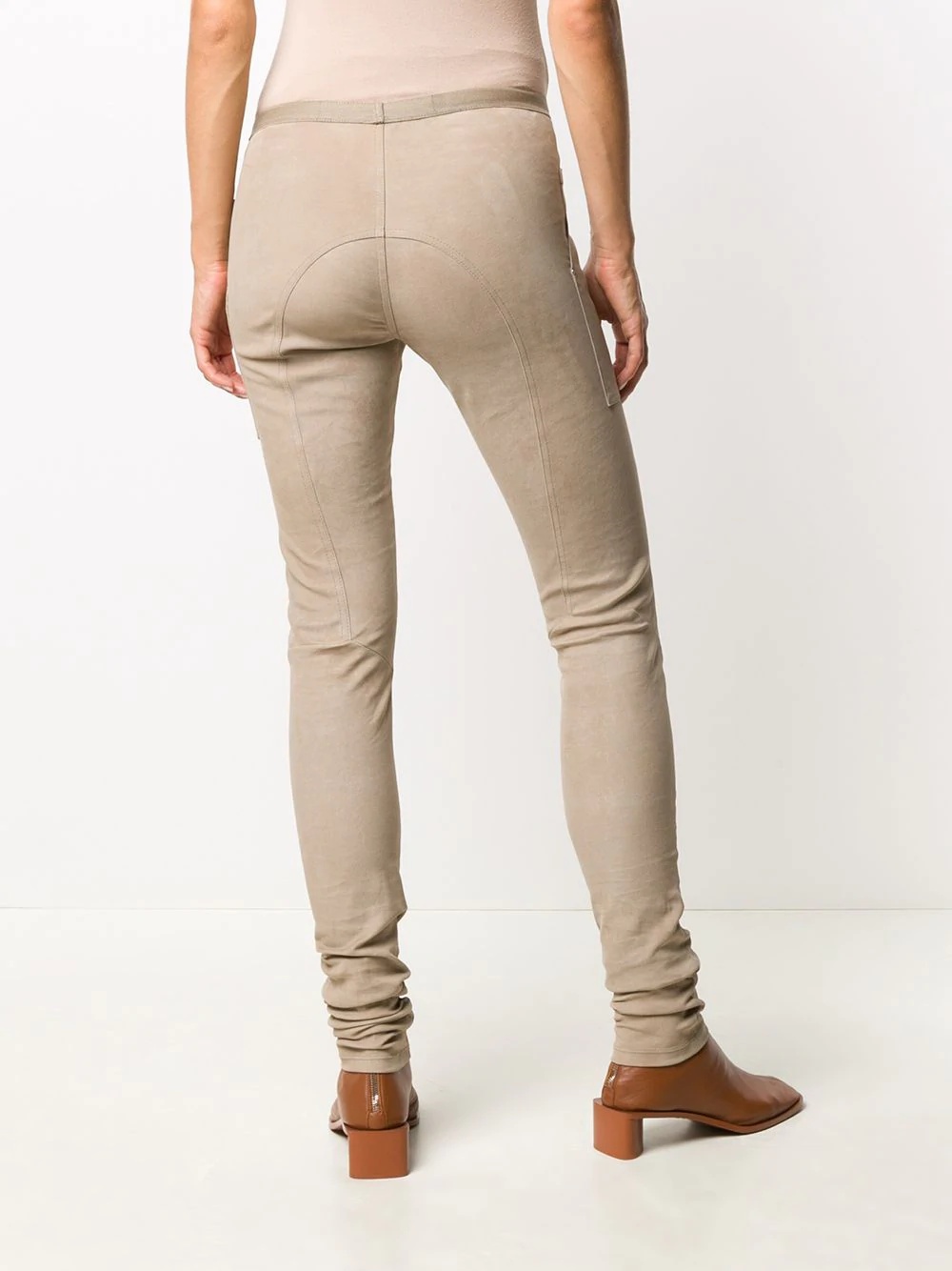 elasticated skinny trousers - 4