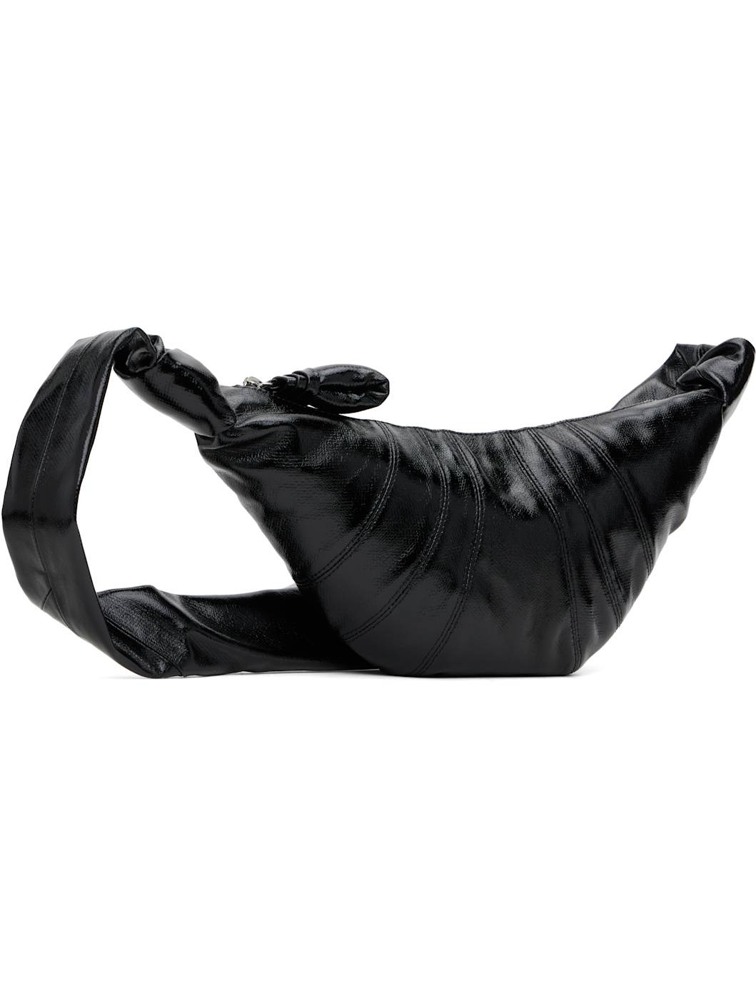 Black Small Croissant Bag - 2