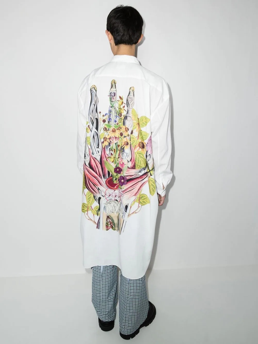 graphic-print oversized shirt - 3