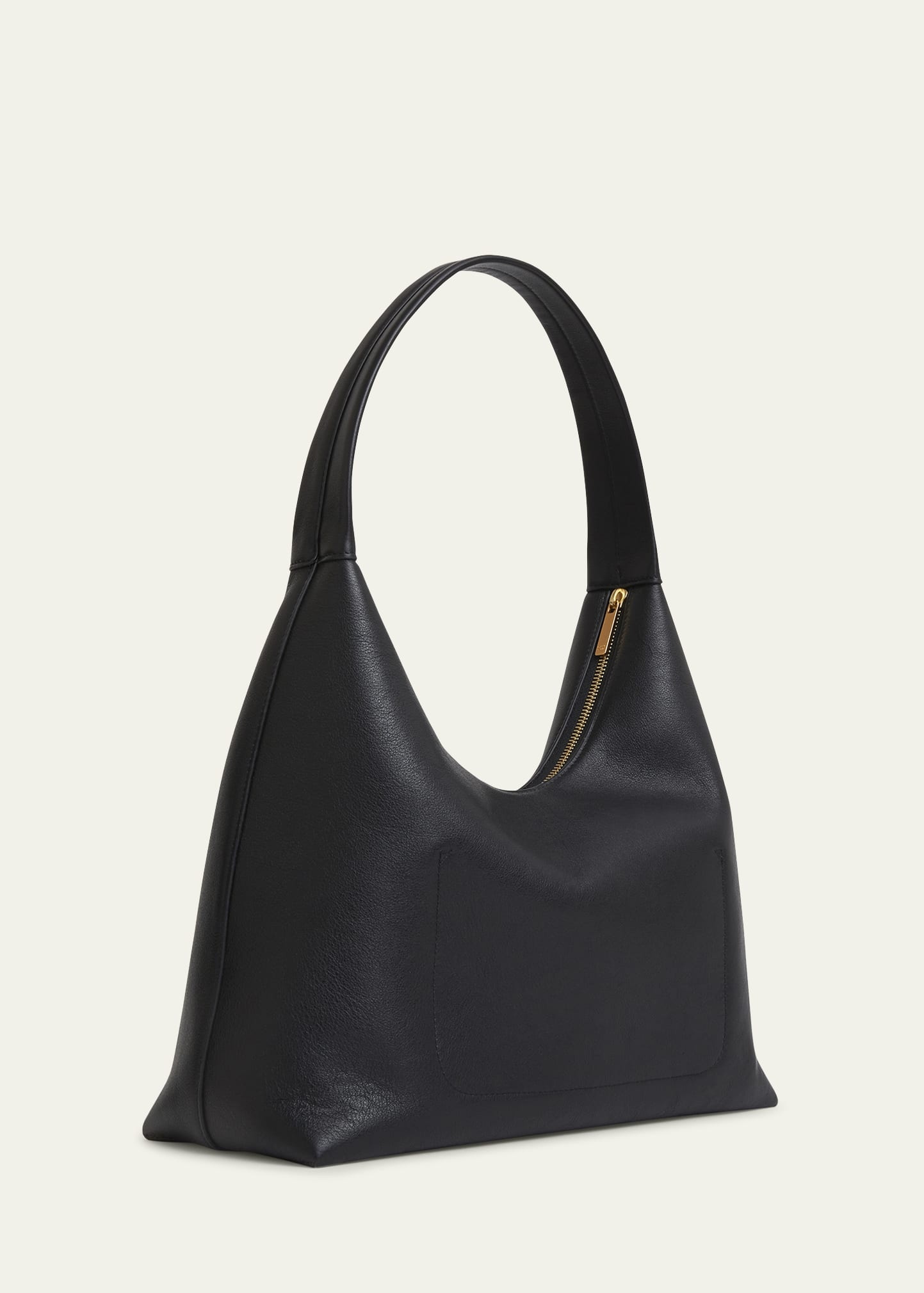 Candy Zip Leather Hobo Bag - 3