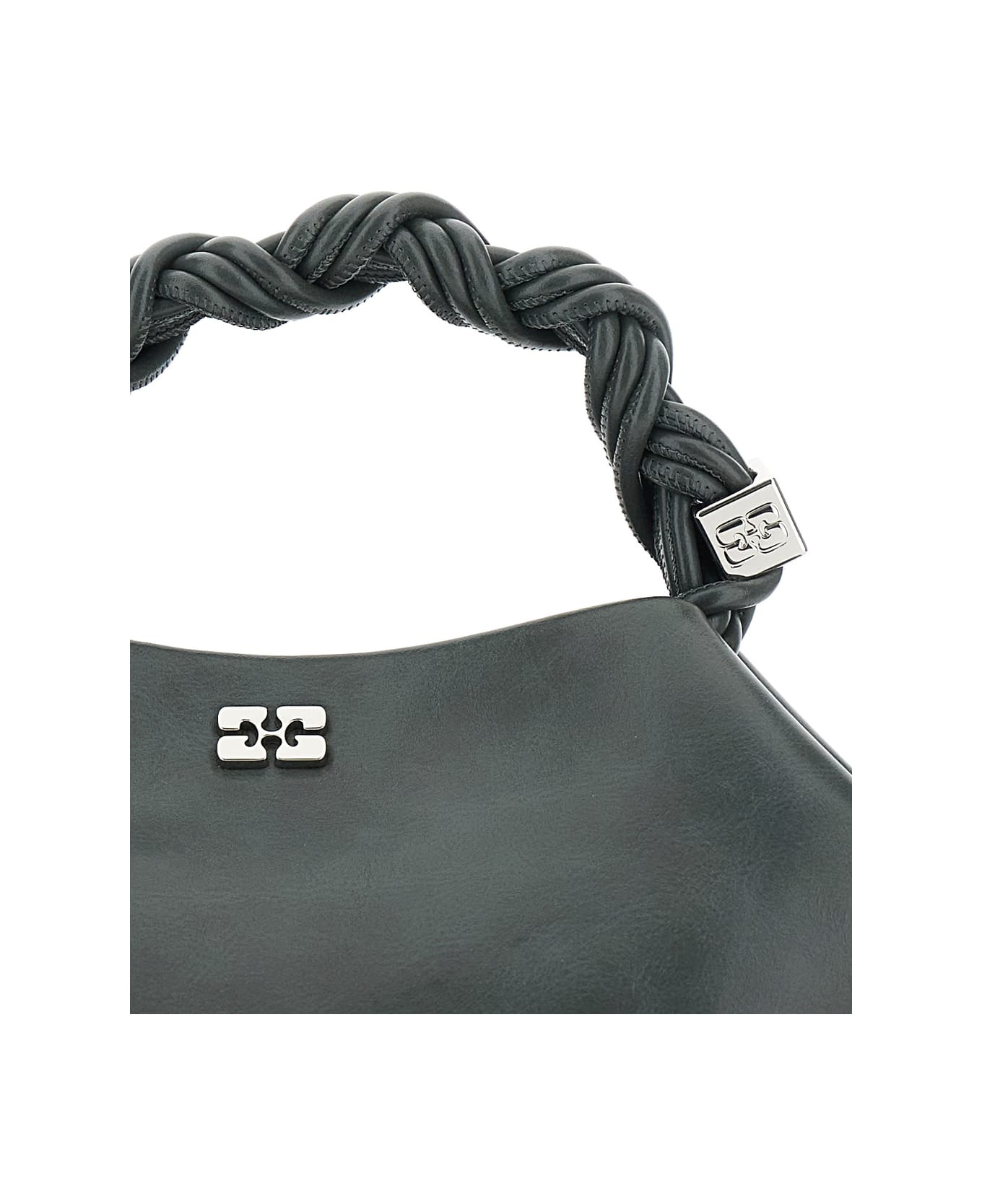 'bou' Grey Handbag With Adjustable And Removable Shoulder Strap In Leather Woman - 3