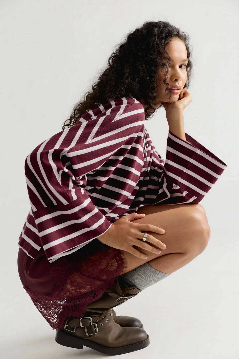 We The Free Atlas Dolman Striped Long Sleeve Top - 1