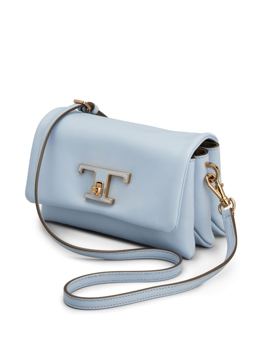 logo-plaque leather crossbody bag - 6