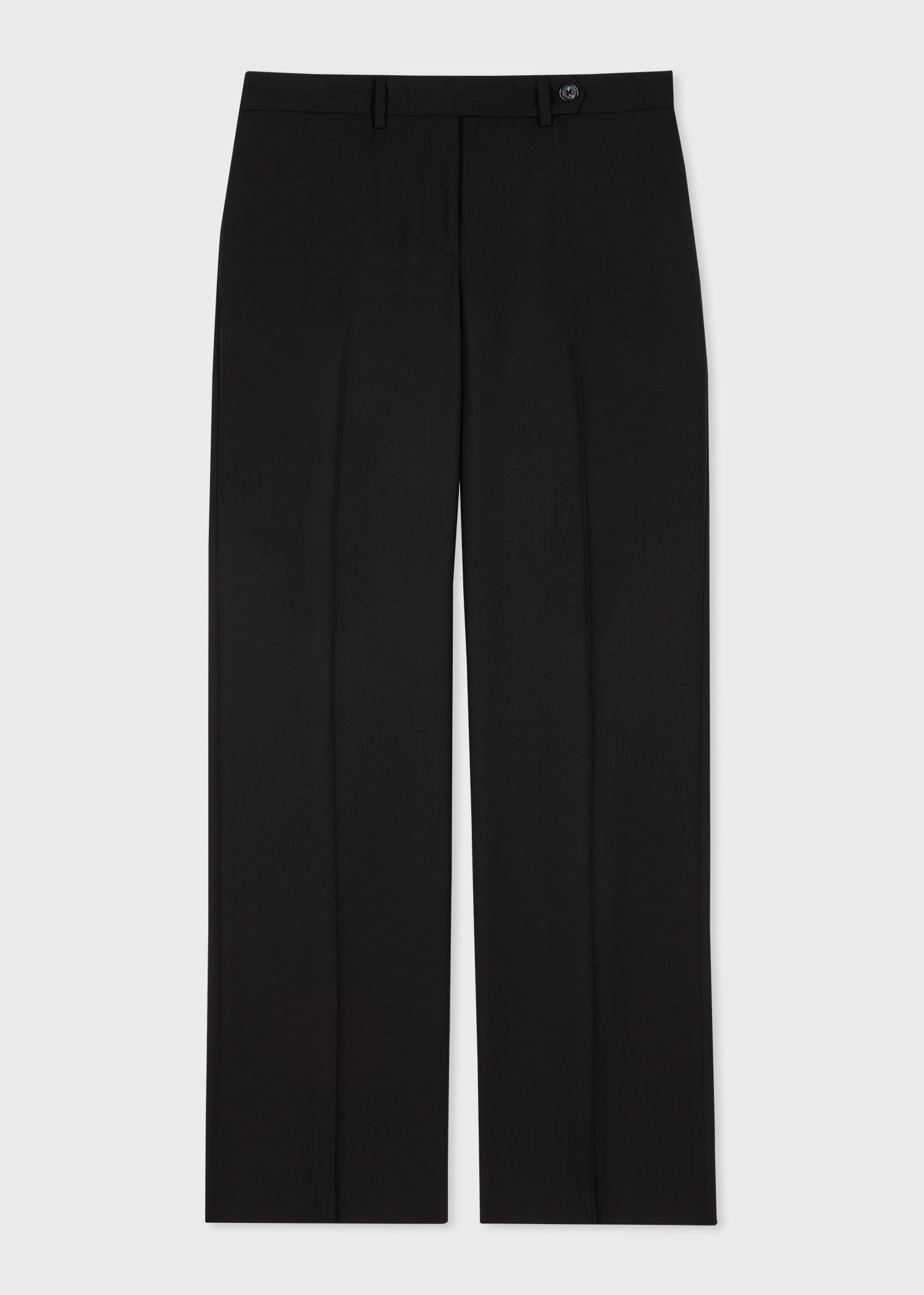 Women's 'A Suit To Travel In' - Black Wool Bootcut Trousers - 1