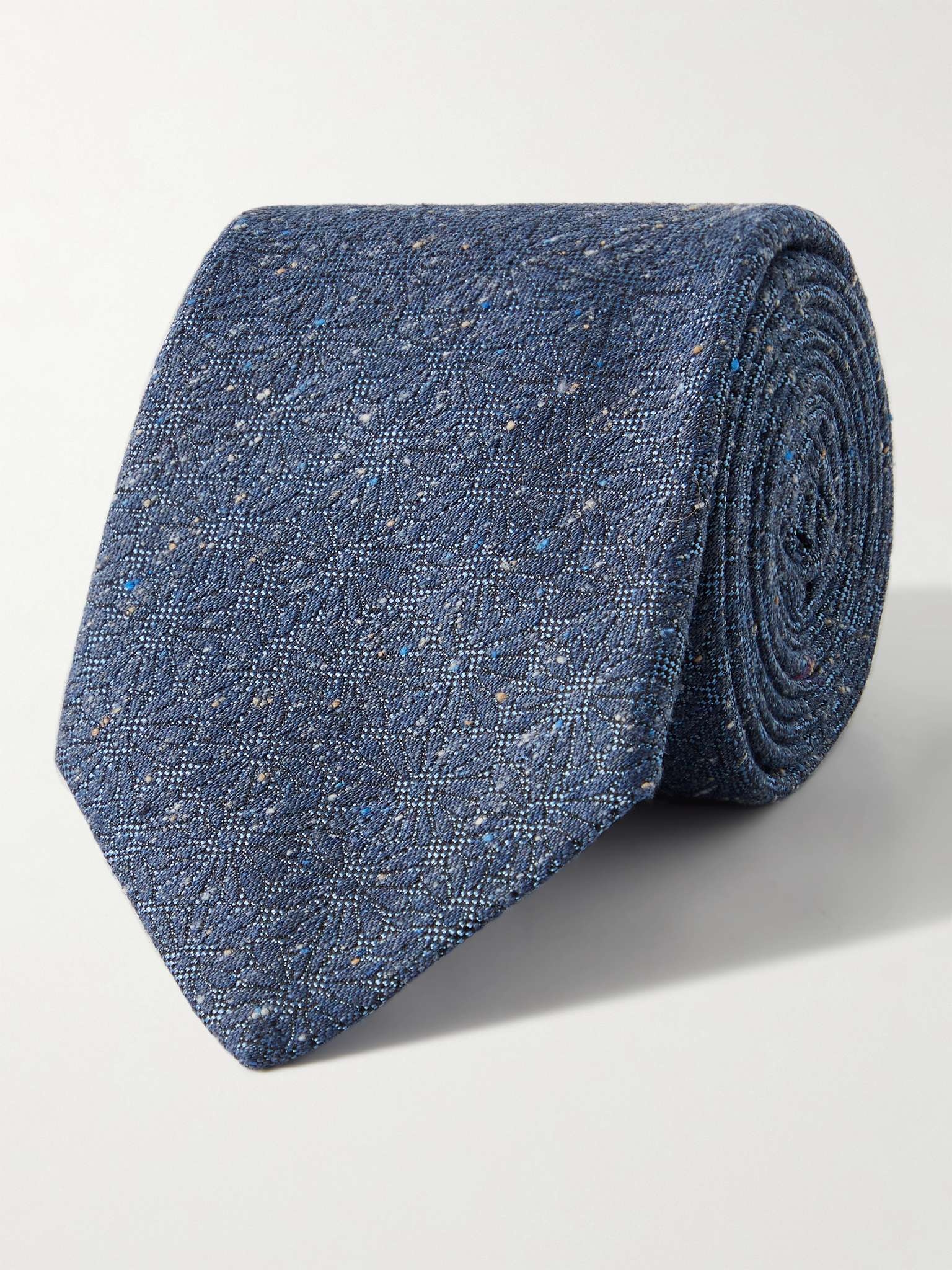 8cm Cotton and Silk-Blend Tie - 1