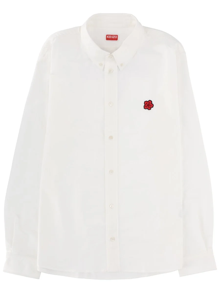 COTTON SHIRT WITH "BOKE FLOWER" LOGO - 1