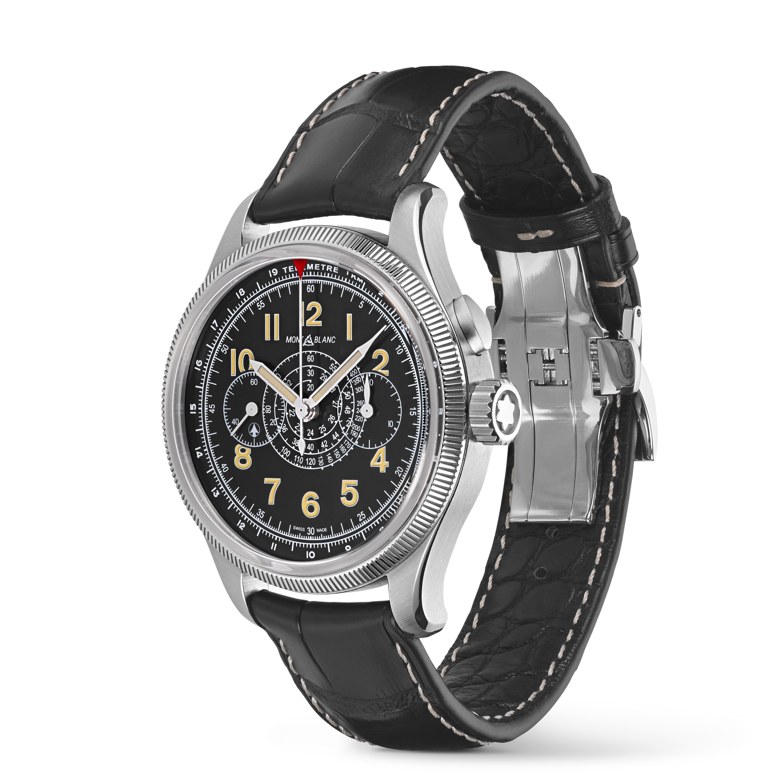 MONTBLANC 1858  MINERVA MONOPUSHER CHRONOGRAPH RED ARROW LIMITED EDITION - 88 PIECES - 4