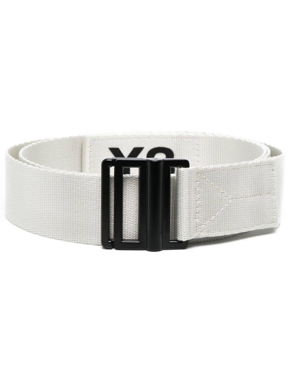 logo-print buckle belt - 1