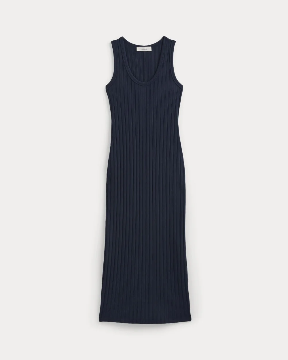 SCOOP-NECK MIDI DRESS IN POINTELLE KNIT - 1